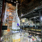 Orion Capsule mounted in the VAB